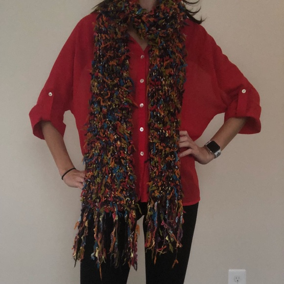 Red Francesca’s Collections Blouse - Picture 6 of 6